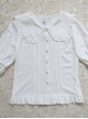 Chiffon Ruffled Lapel Daily All-Match Classic Lolita Short-Sleeved Shirt