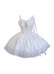 Solid Color Lace Bowknot Decorate Classic Lolita Summer Sleeveless Dress