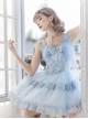 Solid Color Lace Bowknot Decorate Classic Lolita Summer Sleeveless Dress