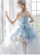 Solid Color Lace Bowknot Decorate Classic Lolita Summer Sleeveless Dress