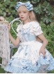 Summer Sweet Polka Dot Lace Love Bowknot Decoration Sweet Lolita Sleeveless Dress