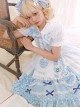 Summer Sweet Polka Dot Lace Love Bowknot Decoration Sweet Lolita Sleeveless Dress