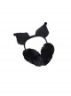 Black Sweet Cool All-Match Kuromi Girl Cute Winter Warm Sweet Lolita Ear Muff