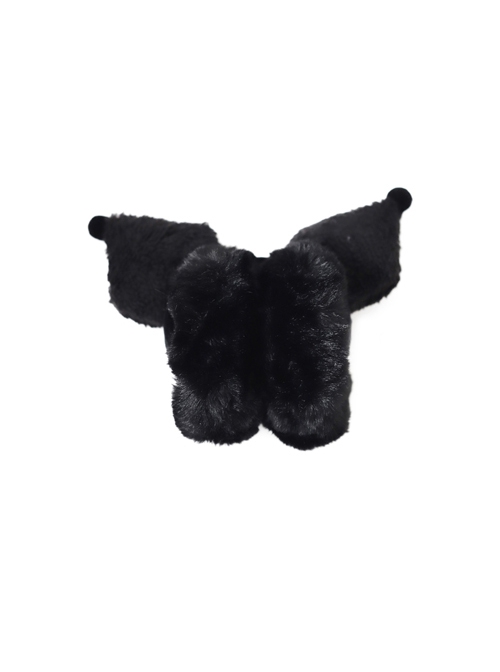 Black Sweet Cool All-Match Kuromi Girl Cute Winter Warm Sweet Lolita Ear Muff