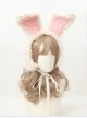 Autumn Winter Windproof Warm Sweet Lolita Plush Rabbit Ears Lacing Ear Muff