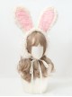 Autumn Winter Windproof Warm Sweet Lolita Plush Rabbit Ears Lacing Ear Muff