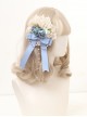 Vintage Lace Flower Bowknot Elegant Bead Chain Decoration Sweet Lolita Hair Clip