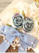 Vintage Lace Flower Bowknot Elegant Bead Chain Decoration Sweet Lolita Hair Clip