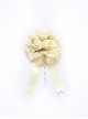 Vintage Lace Flower Bowknot Elegant Bead Chain Decoration Sweet Lolita Hair Clip