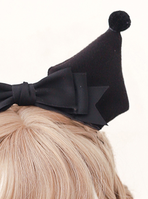 Black Punk Lolita Simple Sweet-Cool Kulomi Girls Headband