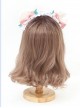 Pink-Green Bowknot Sweet Lolita Plush Bear Ears Donut Girly Headband