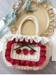 Pastoral Style Lace Grass Weave Spring Outing Cute Sweet Little Strawberry Sweet Lolita HandBag