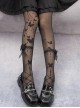 Three-Dimensional Butterfly Summer Thin Solid Color Butterfly Printing Classic Lolita Pantyhose