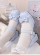 Cube Sugar Cocoa Series Pure Color Elegant Cute Bowknot Square Toe High Heels Sweet Lolita Shoe