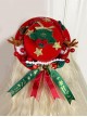 Christmas Antlers Bells Handmade Stars Wool Felt Classic Lolita Hat