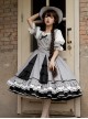 Steel Rose Series Retro Elegant Daily Summer Classic Lolita Short Sleeve Dress