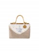 Pastoral Style Imitation Linen Embroidery Simple Classic Lolita Spring Outing Hand Basket