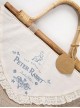 Pastoral Style Imitation Linen Embroidery Simple Classic Lolita Spring Outing Hand Basket