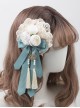 Chinese Style Flower Lace Decoration Bowknot Tassel Classic Lolita Hair Clip