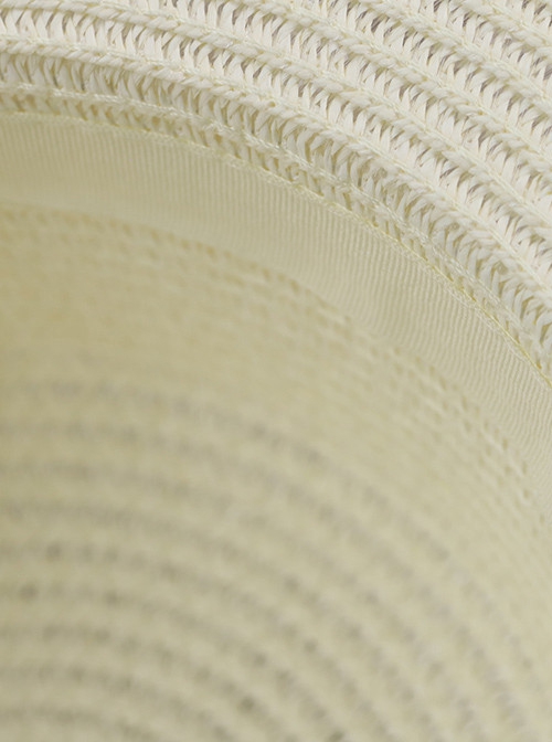 Vintage Solid Color Summer Bead Chain Tassel Sun Visor Straw Hat Classic Lolita Hat