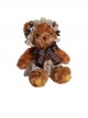 Brown Plush Bear Sweet Cute Lace Bowknot Decoration Sweet Lolita Bead Chain Messenger Bag