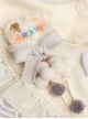 Plush Bear Cute Girly Cloud Bowknot Design Sweet Lolita Hair Clip