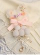 Plush Bear Cute Girly Cloud Bowknot Design Sweet Lolita Hair Clip