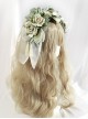 Pastoral Bowknot Rose Lace Tassel Design Classic Lolita Headband