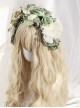 Pastoral Bowknot Rose Lace Tassel Design Classic Lolita Headband