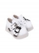 Black Metal Three-Dimensional Skull Buckle Pure Color Punk Lolita Platform Shoes