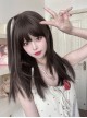 Black-Brown Daily All-Match Layered Long Straight Hair Classic Lolita Wig