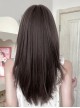 Black-Brown Daily All-Match Layered Long Straight Hair Classic Lolita Wig