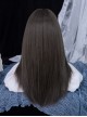 Black-Brown Daily All-Match Layered Long Straight Hair Classic Lolita Wig