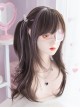 Black-Brown Mixed Color Light Purple Sweet-Cool Girl Natural Sweet Lolita Wig