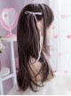 Black-Brown Mixed Color Light Purple Sweet-Cool Girl Natural Sweet Lolita Wig