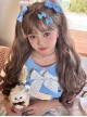 Brown Eared Rabbit Series Daily Natural Brown Classic Lolita Long Curly Wig