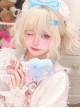 Alice's Cat Series White-Golden Wool Curly Short Curly Hair Sweet Lolita Wig