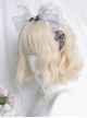 Alice's Cat Series White-Golden Wool Curly Short Curly Hair Sweet Lolita Wig