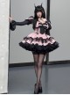 Demon Contract Series Sexy Spring Summer Contrast Color Sweet-Cool Girl Halloween Gothic Lolita Sleeveless Dress Suit