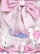 Sweet Lolita Doll Feel Candy Apron Bowknot Decorate Cute Short Sleeve Dress Set