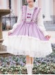 Pastoral Style Retro Elegant Lace Velvet Stitching Spring-Autumn Lace-Up Classic Lolita Long-Sleeved Dress