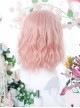 Cute Pink Qi Bangs Irregular Curly Short Curly Hair Sweet Lolita Wig