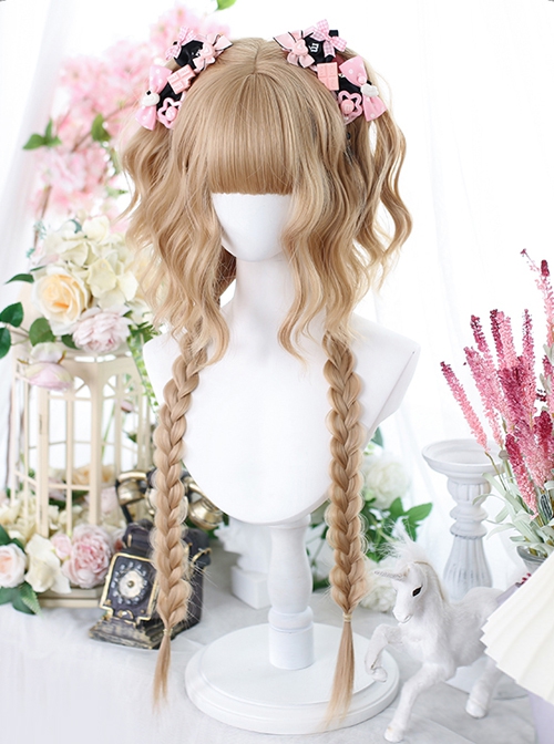 Lodo Series Pure Color Short Curly Jellyfish Head Cute Short Curly Hair Sweet Lolita Wig