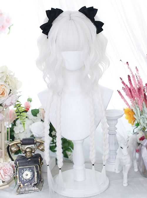 Lodo Series Pure Color Short Curly Jellyfish Head Cute Short Curly Hair Sweet Lolita Wig