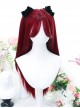 Mountain Tea Series Red Daily Natural Fashion Long Straight Hair Classic Lolita Wig