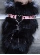 Sweet Bowknot Asymmetric Heart Hollow Cross Rivet Decorated Black Plush Warm Punk Lolita Leg Covers