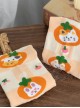 Small Orangery Series Orange Cute Kitten Calf Sweet Lolita Knitted Socks