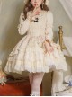 Music Box Series Elegant Pure Color Ballet Style Irregular Lace Cake Dress Classic Lolita Sleeveless Dress