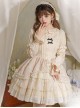 Music Box Series Elegant Pure Color Ballet Style Irregular Lace Cake Dress Classic Lolita Sleeveless Dress