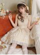 Music Box Series Elegant Pure Color Ballet Style Irregular Lace Cake Dress Classic Lolita Sleeveless Dress